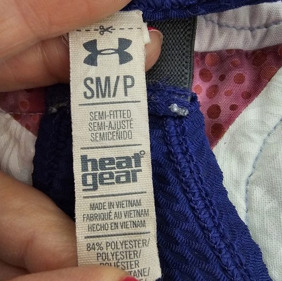 Under Armour Purple and Grey Mesh Running Razorback Tank Top Women's Size Small - Picture 4 of 7